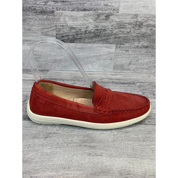 Marc Joseph Boys Red Suede Loafers Size 2.5 Casual Shoes - Picture 5 of 8